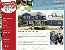 Tablet Screenshot of countrygardensrvpark.ca